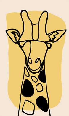 Poster - Girafele, 40 x 60 см, Poster inramat pe sticla