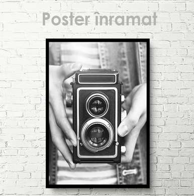 Poster - Aparat foto, 30 x 45 см, Panza pe cadru