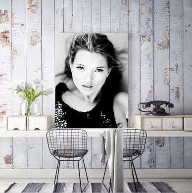 Poster - Portretul lui Kate Moss, 60 x 90 см, Poster înrămat