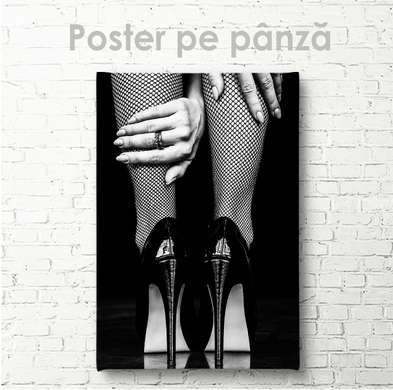 Poster - Pantofi cu toc, 30 x 45 см, Panza pe cadru