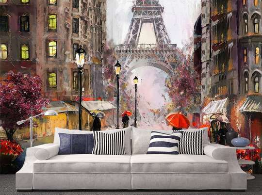 Wall Mural - Painting with the Eiffel Tower