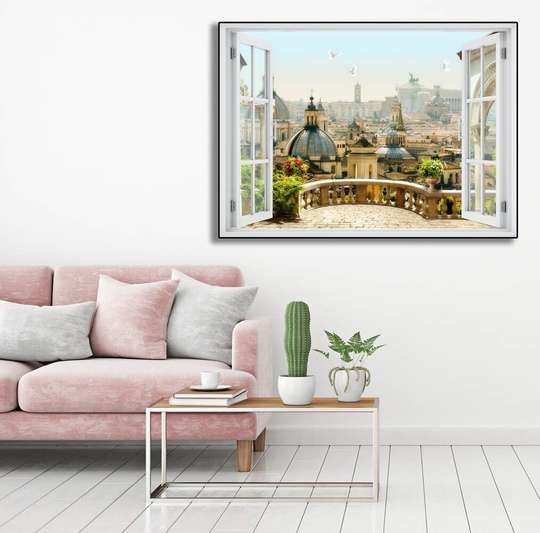 Wall Decal - Window with beautiful city view