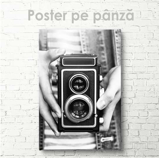 Poster, Aparat foto, 30 x 45 см, Panza pe cadru