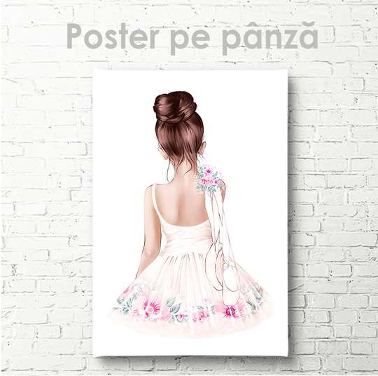 Poster - Girl, 30 x 45 см, Canvas on frame, For Kids