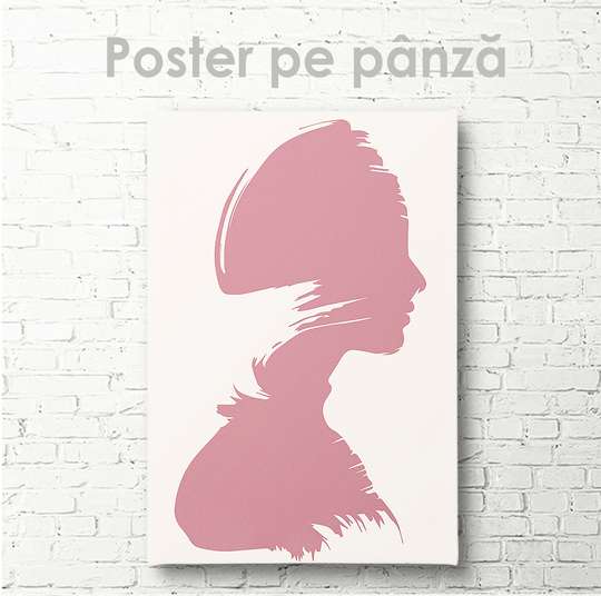 Постер, Силуэт девушки 12, 30 x 45 см, Холст на подрамнике