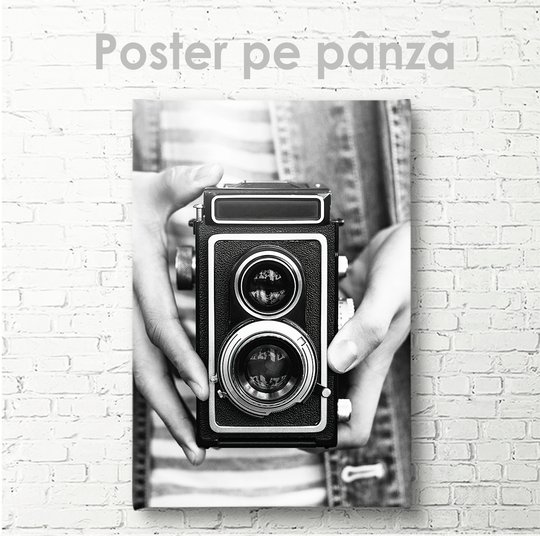 Постер, Фотоаппарат, 30 x 45 см, Холст на подрамнике