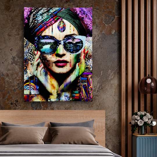 Poster - Glamourous look, 30 x 45 см, Canvas on frame, Glamour