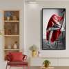 Poster - Red skirt, 30 x 60 см, Canvas on frame, Nude