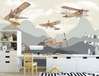 Nursery Wall Mural - Retro planes in the sky 1