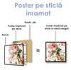Poster - Beautiful watercolor flower, 40 x 40 см, Canvas on frame