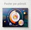 Poster - Abstract circles, 45 x 30 см, Canvas on frame