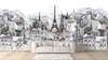 Wall Mural - Painted Paris in cold tones