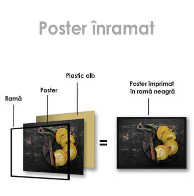 Poster - Estetic- Pepene galben, 45 x 30 см, Panza pe cadru