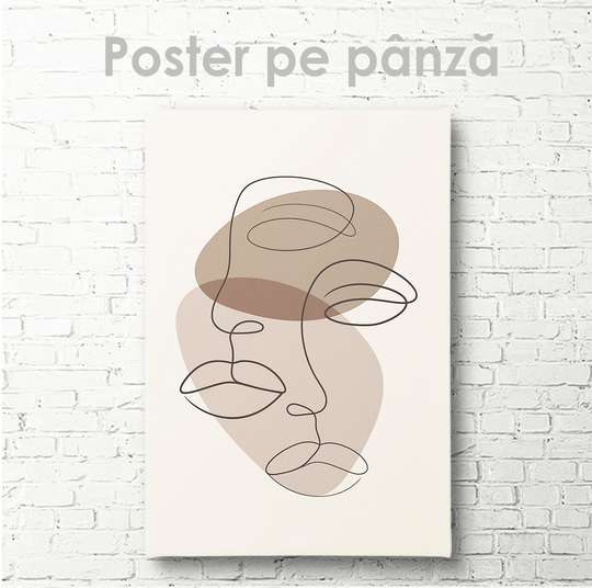 Poster - Două fețe, 30 x 45 см, Panza pe cadru, Minimalism