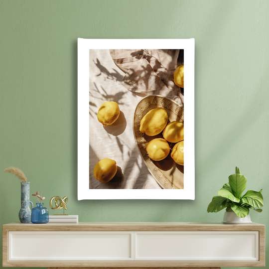 Poster - Lămâiele, 30 x 45 см, Panza pe cadru, Alimente și Băuturi