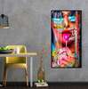Poster - Girl with lollipop, 30 x 60 см, Canvas on frame