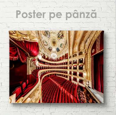 Poster - Teatrul Mare, 45 x 30 см, Panza pe cadru