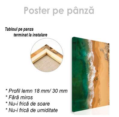 Poster - Plaja sălbatică, 30 x 45 см, Panza pe cadru