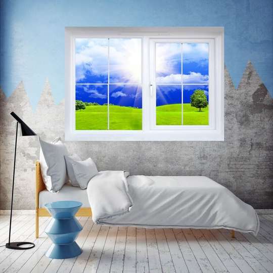Wall Decal - Window overlooking the plain