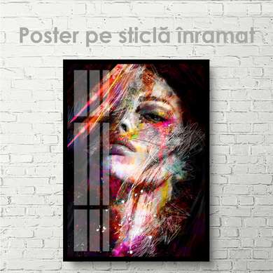 Poster - Arta creativă a Rihannei, 30 x 45 см, Panza pe cadru