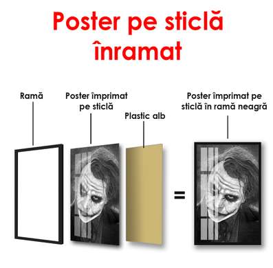 Poster - Jokerul, 60 x 90 см, Poster înrămat