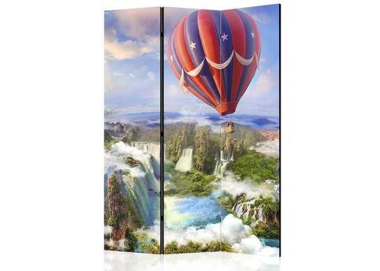 Screen - Flying balloon in the sky over a beautiful landscape., 7