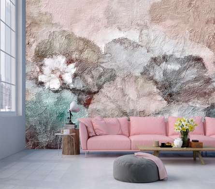Wall Mural - Abstract plant in delicate shades
