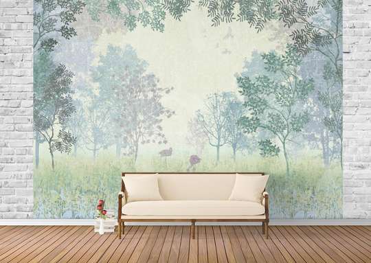 Wall Mural - Foggy Forest