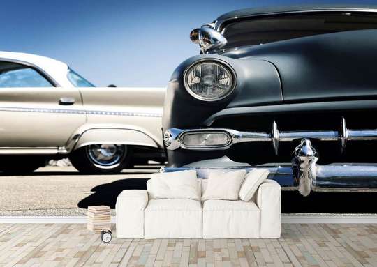 Wall Mural - Cars on the background of the sky.