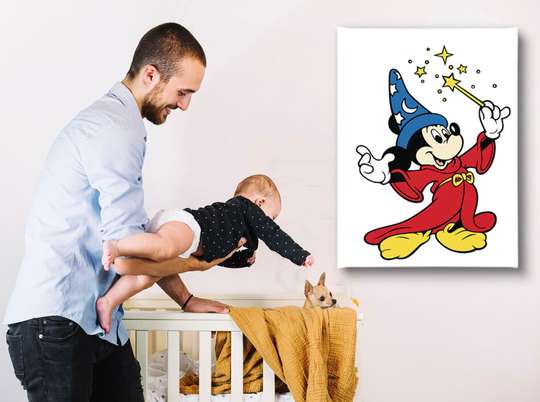 Poster - Magic Mickey, 30 x 45 см, Panza pe cadru, Pentru Copii