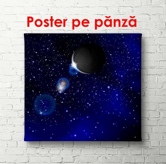 Poster - Eclipsă, 100 x 100 см, Poster înrămat