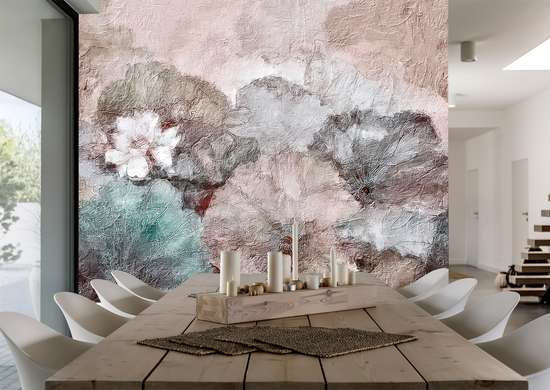 Wall Mural - Abstract plant in delicate shades