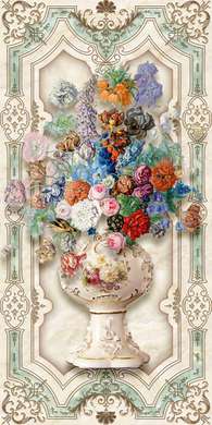 Poster - Bright bouquet of flowers, 30 x 60 см, Canvas on frame