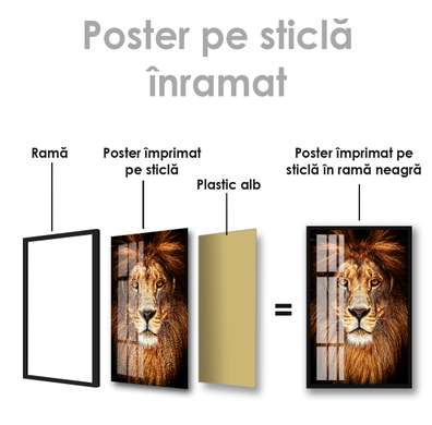 Poster, The Lion King, 30 x 45 см, Canvas on frame