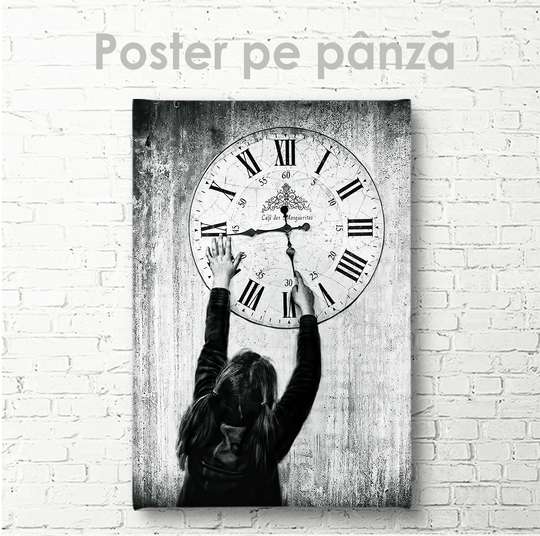 Poster, Timpul, 30 x 45 см, Panza pe cadru