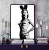 Poster - Kate Moss îmbrăcată în ieșuraș, 60 x 90 см, Poster înrămat