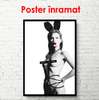 Poster - Kate Moss îmbrăcată în ieșuraș, 60 x 90 см, Poster înrămat