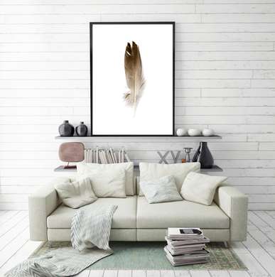 Poster - Feather, 30 x 45 см, Canvas on frame