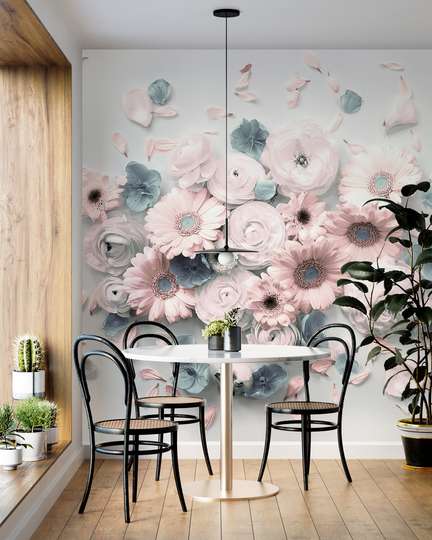 Wall Mural - Bouquet of delicate flowers