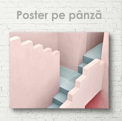 Poster - Steps, 45 x 30 см, Canvas on frame, Minimalism