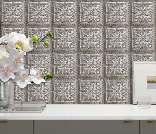 Ceramic tiles with marble patterns, Imitation tiles