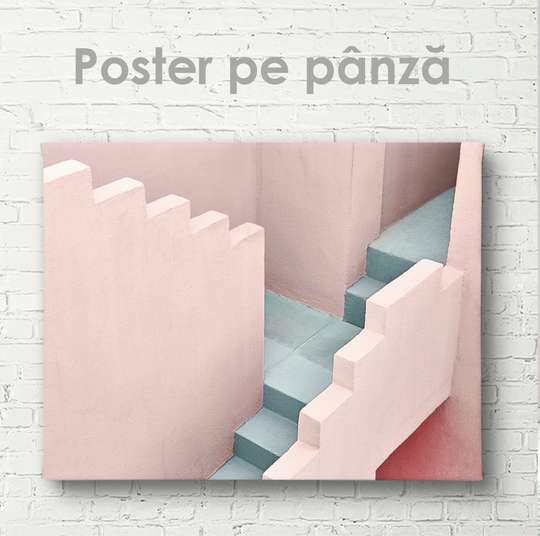 Poster - Treptele, 45 x 30 см, Panza pe cadru, Minimalism