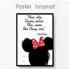 Poster - Minnie Mouse with quote, 30 x 45 см, Canvas on frame, For Kids
