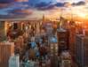 Фотообои - Красивый город Нью Йорк на закате