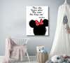Poster - Minnie Mouse with quote, 30 x 45 см, Canvas on frame, For Kids