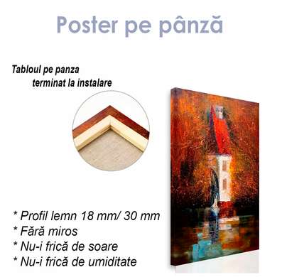 Poster - Imaginea unei mori de apă, 30 x 45 см, Panza pe cadru