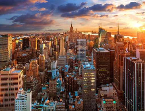 Fototapet - New York la apus de soare