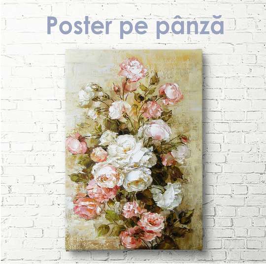 Poster, Trandafiri de Provence, 30 x 60 см, Panza pe cadru
