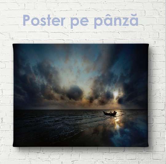 Постер - Морской фон, 60 x 40 см, Холст на подрамнике, Природа