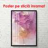 Poster - Purple waves, 30 x 45 см, Canvas on frame